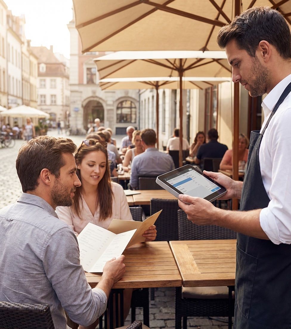 Tellimuse võtmine lauast