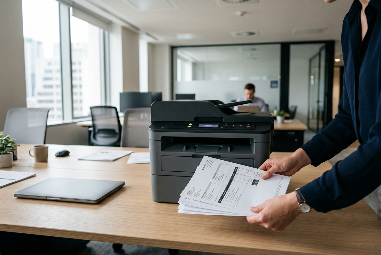 Laserprinter kontorilaual