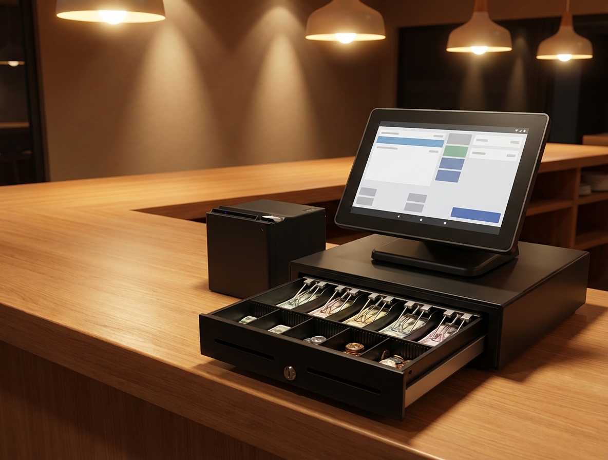 Tšekiprinter ja kassasahtel